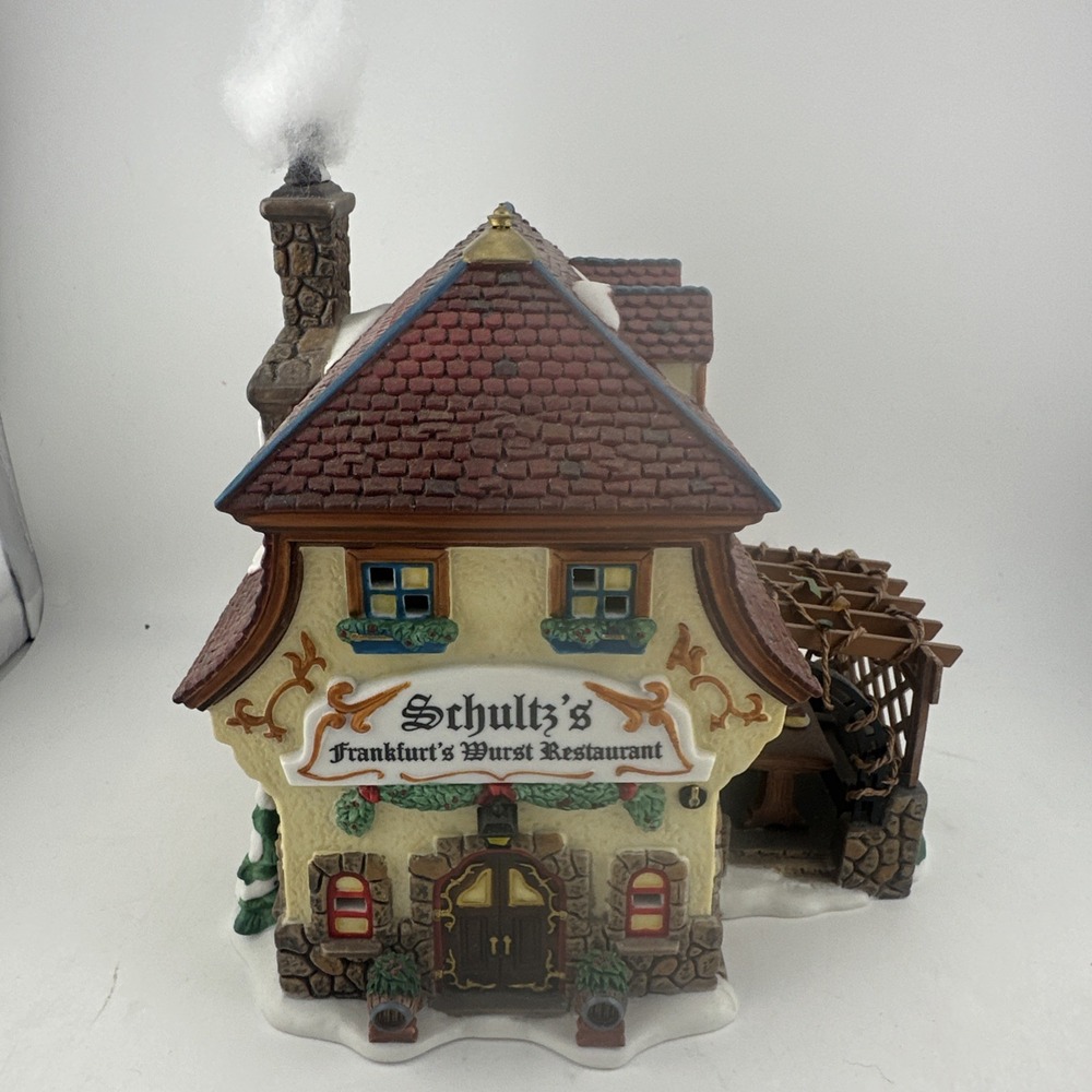 Dept 56 Alpine Village "Schultz's-Frankfurt's Wurst Restaurant " #799904 - 2007